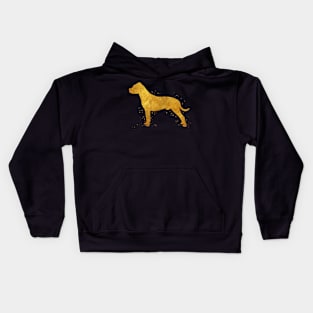 Dogo argentino dog golden art Kids Hoodie